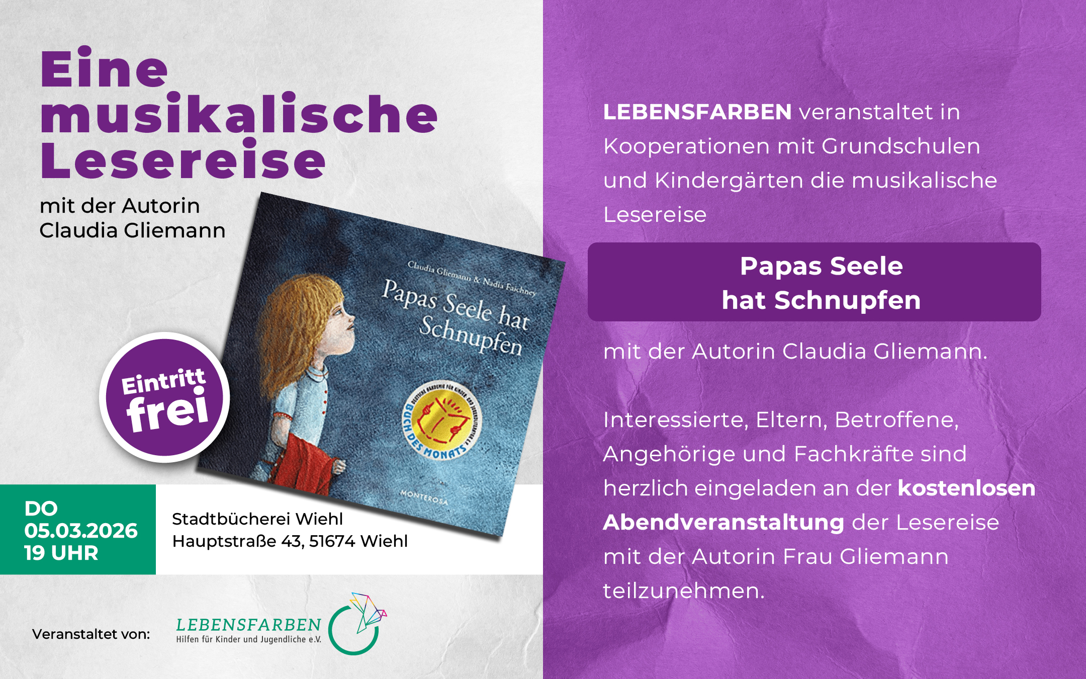 2026_LF_POST_Lesung_PapasSeeleHatSchnupfen_Mail 2026_LF_POST_Lesung_PapasSeeleHatSchnupfen_Mail